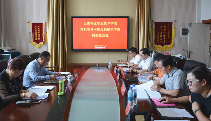 职业学院党委召开巡视整改专题民主生活会